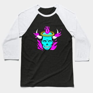 Demon King Illustration Baseball T-Shirt